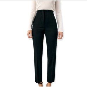 ZARA Black Seamed Fitted Tapered Trouser | M